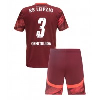 Fotbalové Dres RB Leipzig Lutsharel Geertruida #3 Dětské Venkovní 2024-25 Krátký Rukáv (+ trenýrky)